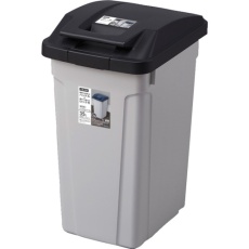 【664878】ASVEL ハンドル付分別ペール35L ブラック