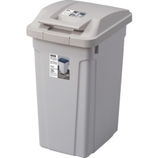 【664854】ASVEL ハンドル付分別ペール35L グレー