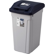 【664946】ASVEL ハンドル付分別ペール45L ブルー