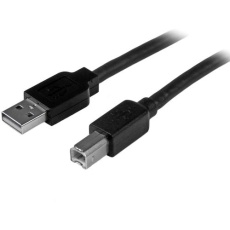 【USB2HAB50AC】StarTech USBケーブル/A-B/15m/USB 2.0/480Mbps/オス・オス/ブラック