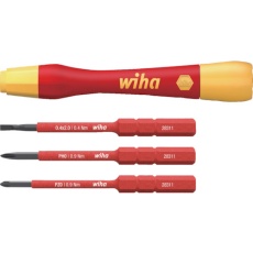【SB28310401】wiha 絶縁スリムバリオ 差替式精密ドライバーホルダ・ビットセット