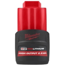 【M12 HB2.5 JP】milwaukee M12 2.5AHパワーブーストバッテリー