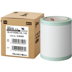 【SL-S193NL/UL】MAX ビーポップ UL対応シート 100mm幅シート シロ (15m×1巻入)