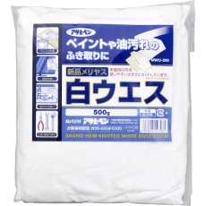 【207081】アサヒペン 新品メリヤス白ウエス 500g MWU-500