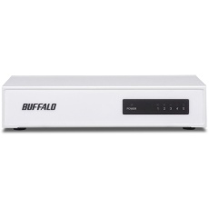 【LSW4-TX-5NS/WHD】BUFFALO 10/100Mbps対応 スイッチングHub 金属筐体/電源内蔵モデル 5ポート ホワイト