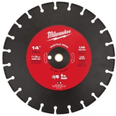 【49-93-7340】milwaukee 14インチ(356mm)ダイヤモンドブレード(セグメント型・ダクタイル鋳鉄用)