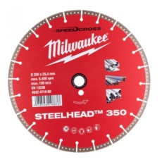 【4932471988】milwaukee 350mm ダイヤモンドブレード(スチールヘッド・金工用)