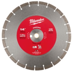 【49-93-7040】milwaukee 14インチ(356mm)ダイヤモンドブレード(セグメント型)