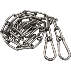 【WCSA3】ラクテム 溶接チェーン ステンレス 線径4mm 3M AKフック付