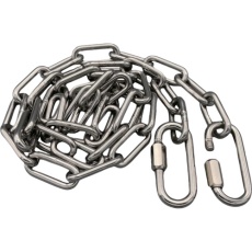 【WCSR1】ラクテム 溶接チェーン ステンレス 線径4mm 1M リングキャッチ付