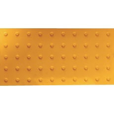 【TTPP-3060】TRUSCO 点字マット2連タイプ300mmx600mm(警告タイプ)