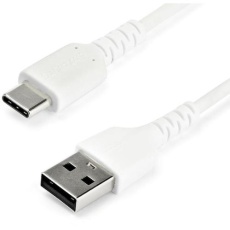 【RUSB2AC1MW】USB 2.0ケーブル/1m/Type-A - Type-C/480Mbps/オス-オス/ホワイト/タイプC - A