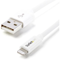 【USBLT1MW】Lightningケーブル/USB-A/1m/480Mbps/Apple MFi認証/ホワイト/iPhone 充電 対応