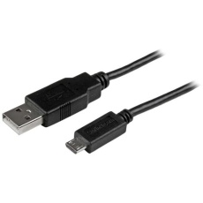 【USBAUB50CMBK】USB 2.0ケーブル/50cm/Type‐A - MicroB/480Mbps/オス-オス/ブラック/マイクロB