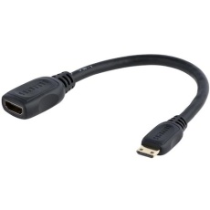 【HDACFM5IN】ディスプレイアダプター/Mini HDMI - HDMI 1.4/4K30Hz/ブラック/ビデオ 変換 コンバーター