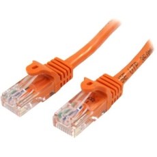 【45PAT50CMOR】カテゴリ5e LANケーブル/50cm/オレンジ/RJ45コネクター/ツメ折れ防止機構付/CAT5e