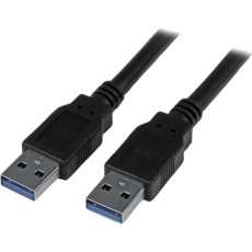 【USB3SAA6BK】USB 3.0ケーブル/1.8m/Type‐A - Type‐A/5Gbps/オス-オス/ブラック/タイプA