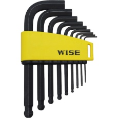 【WLB130B-9S】WISE ボールポイント 黒染め9本セット(ショート)