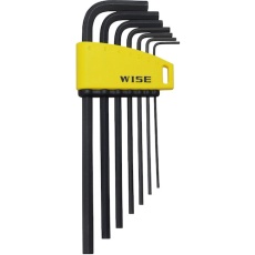 【WLH230B-7S】WISE 六角レンチ 黒染め7本セット(セミロング)