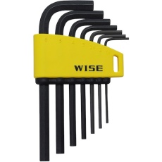 【WLH130B-7S】WISE 六角レンチ 黒染め7本セット(ショート)