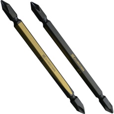 【5102-110-BG】フジ矢 両頭ビット(黒金・2本組)+1×110mm