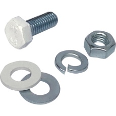 【65777】6角ボルト 頭白8mm×20mm(2セット)