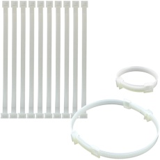 【EZTY200W】Meilleur リユース結束バンド 白 8mmx200mm