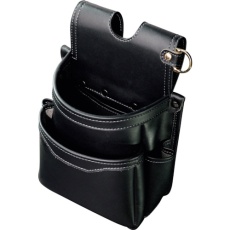 【AB-32BG】フジ矢 腰袋薄型2段(黒金)LIGHT PU LEATHER SERIES