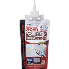 【313126】アサヒペン ワンタッチ カベ用ひび割れ補修材 200ML W102グレー