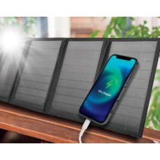 【AJ-NSOLAR14W BK】air-J ソーラー充電器14WBK