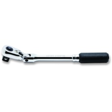 【2726ZB-3/8(L160)】Ko-ken Z-EAL 3/8”(9.5mm)SQ. プッシュボタン式首振りラチェットハンドル(スリム) 全長160mm