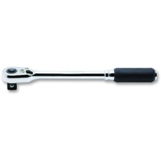 【2725ZB-3/8(L160)】Ko-ken Z-EAL 3/8”(9.5mm)SQ. プッシュボタン式ラチェットハンドル(スリム) 全長160mm