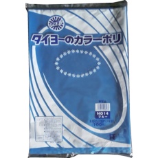 【S222943】タイヨー カラーポリ袋035(ブルー) No.14 (100枚入り)
