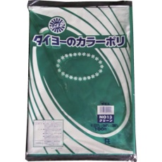 【S222993】タイヨー カラーポリ袋035(グリーン) No.13 (100枚入り)
