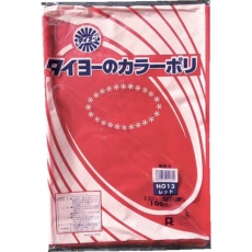 【S222965】タイヨー カラーポリ袋035(レッド) No.13 (100枚入り)