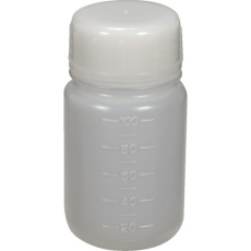 【TB-100L】TRUSCO PEボトル丸型広口瓶(ポリエチレン製)100mL