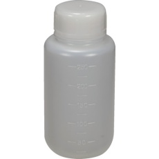 【TB-250L】TRUSCO PEボトル丸型広口瓶(ポリエチレン製)250mL