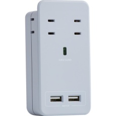 【CT221SB】Fargo SATI COLOR AC4個口 4.2A USB スモーキーブルー