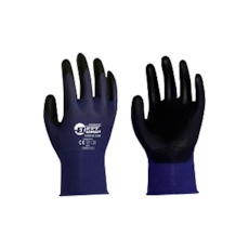 【PE802D-BL-1P-M】BESTGRIP ポリウレタン背抜き手袋 ストレッチ・ゼロ ブルー M