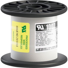 【UL1007 AWG28 100M WH】KYОWA UL耐熱ビニル絶縁電線 UL1007 AWG28 100M 白