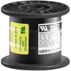 【UL1007 AWG18 50M BK】KYОWA UL耐熱ビニル絶縁電線 UL1007 AWG18 50M 黒