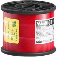 【UL1007 AWG20 100M RD】KYОWA UL耐熱ビニル絶縁電線 UL1007 AWG20 100M 赤