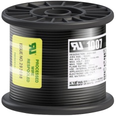 【UL1007 AWG16 50M BK】KYОWA UL耐熱ビニル絶縁電線 UL1007 AWG16 50M 黒