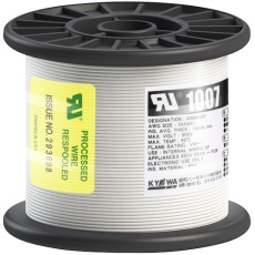 【UL1007 AWG24 100M WH】KYОWA UL耐熱ビニル絶縁電線 UL1007 AWG24 100M 白