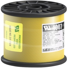 【UL1007 AWG20 100M YL】KYОWA UL耐熱ビニル絶縁電線 UL1007 AWG20 100M 黄