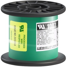 【UL1007 AWG18 50M GR】KYОWA UL耐熱ビニル絶縁電線 UL1007 AWG18 50M 緑