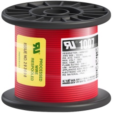【UL1007 AWG18 50M RD】KYОWA UL耐熱ビニル絶縁電線 UL1007 AWG18 50M 赤