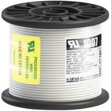 【UL1007 AWG16 50M WH】KYОWA UL耐熱ビニル絶縁電線 UL1007 AWG16 50M 白