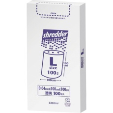 【PBS-NL】オルディ ポリバッグシュレッダー用ゴミ袋BOX L 0.04mm 透明 100P
