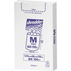 【PBS-NM】オルディ ポリバッグシュレッダー用ゴミ袋BOX M 0.04mm 透明 100P